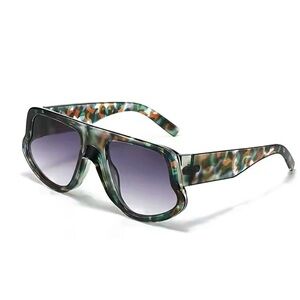Stylish Camouflage Oversized Sunglasses